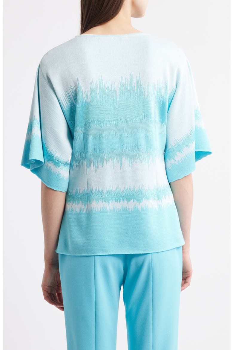 Soft Knit Wavelength Tunic, Alternate, color, CALYPSO BLUE/WHITE