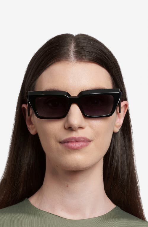 Etro 55mm Rectangular Sunglasses In Black