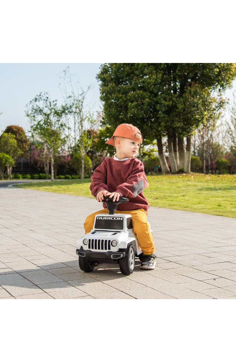 FREDDO Jeep Rubicon Foot to Floor Ride-On for Toddlers, Alternate, color, White