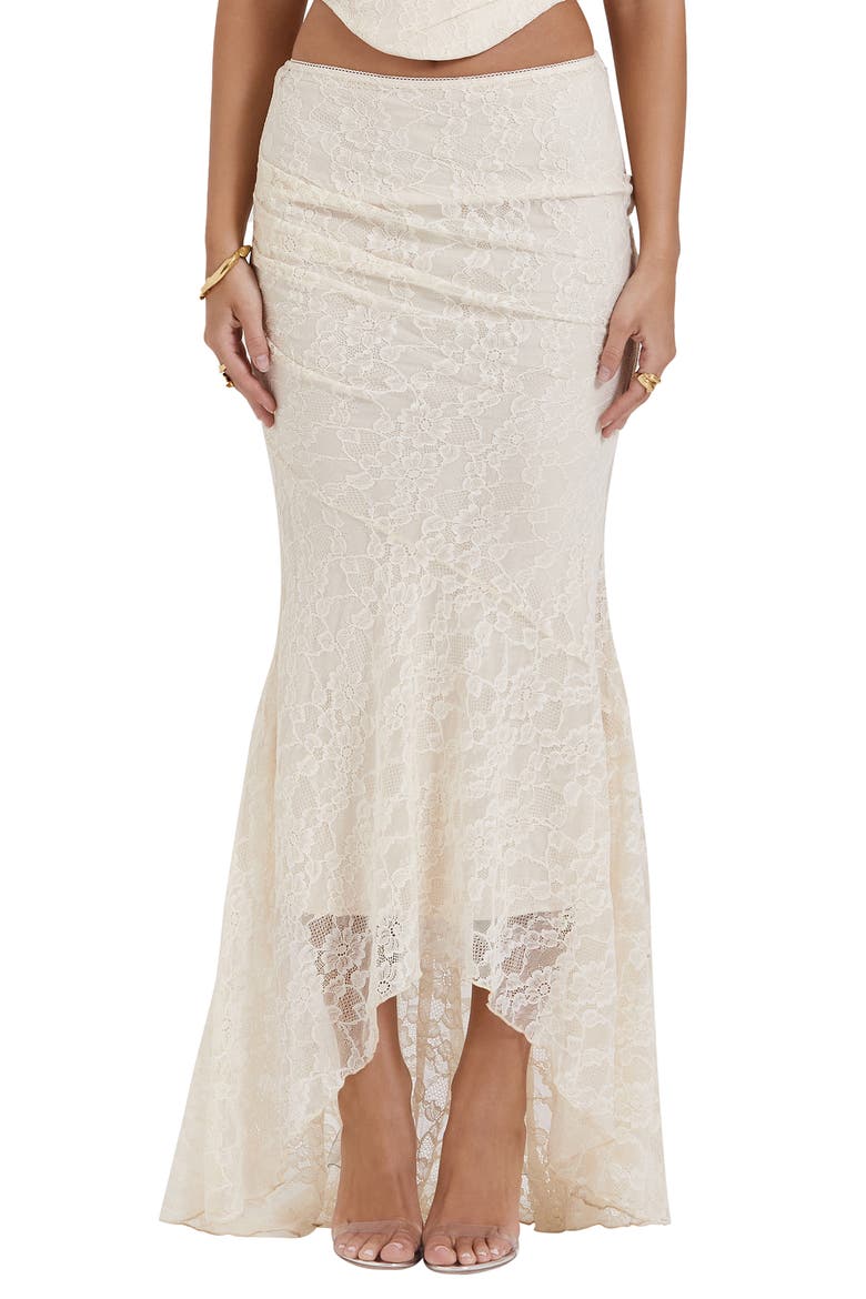 Therese Floral Lace Maxi Skirt, Main, color, VINTAGE CREAM