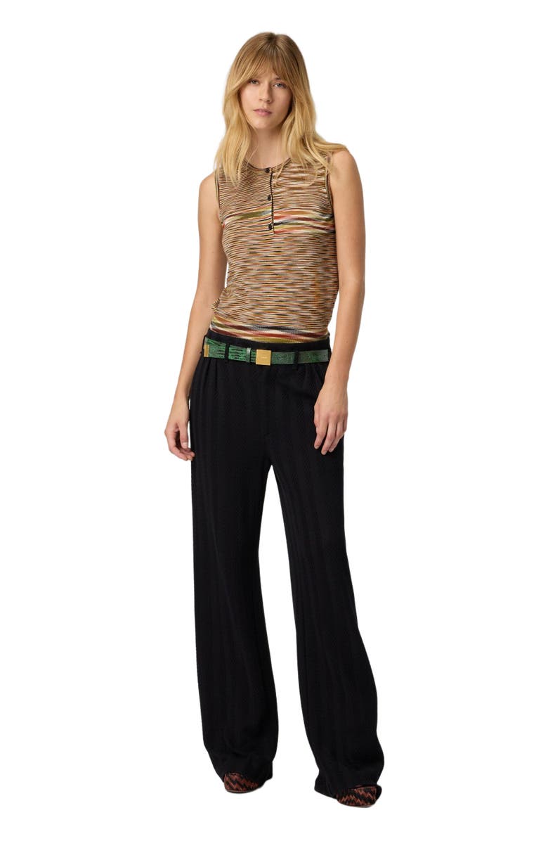 Missoni Buttoned Vest With Flame Pattern, Main, color, Multicoloured