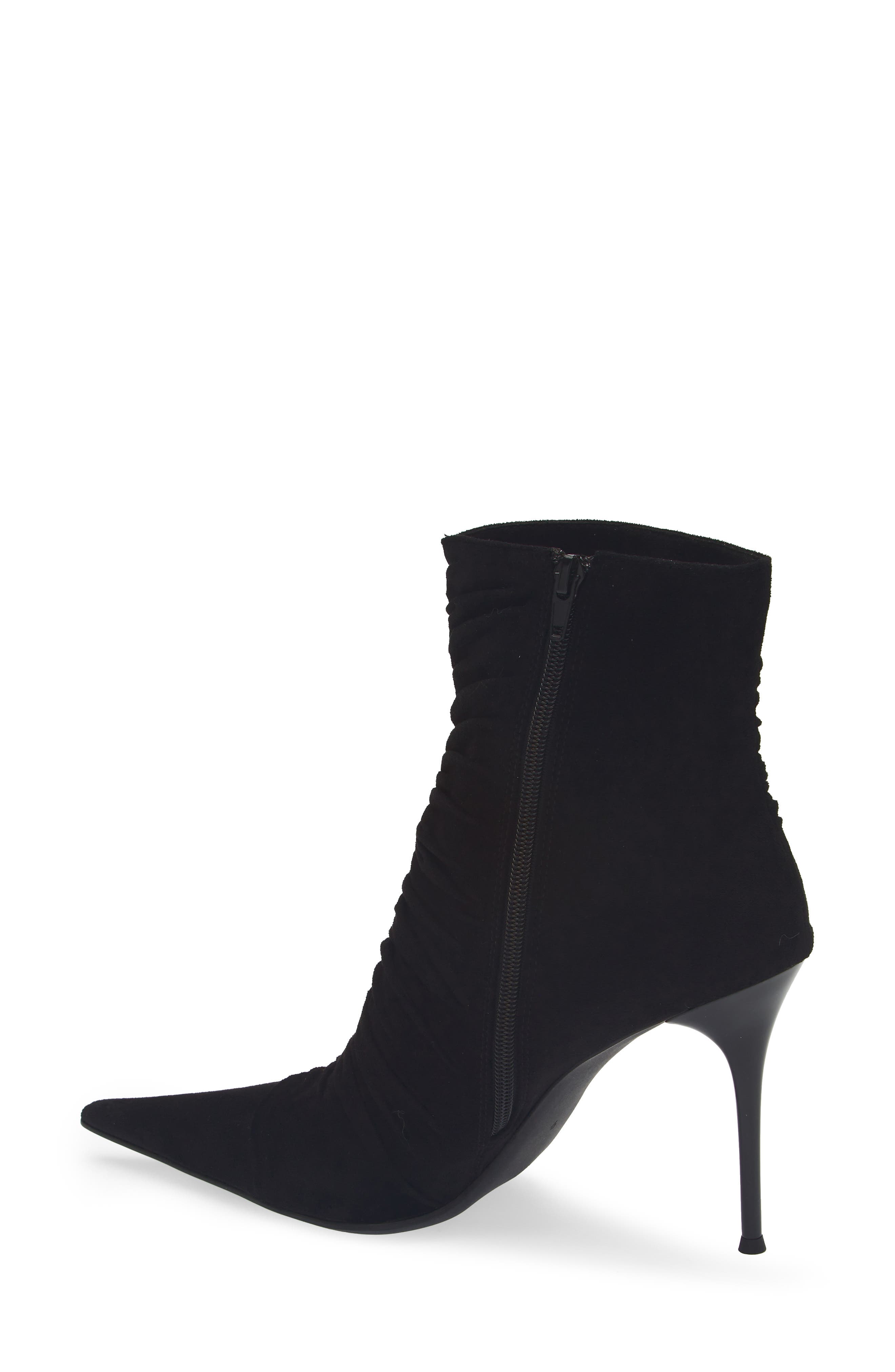 Jeffrey Campbell Let's Go Pointed Toe Bootie, Alternate, color, Black Suede