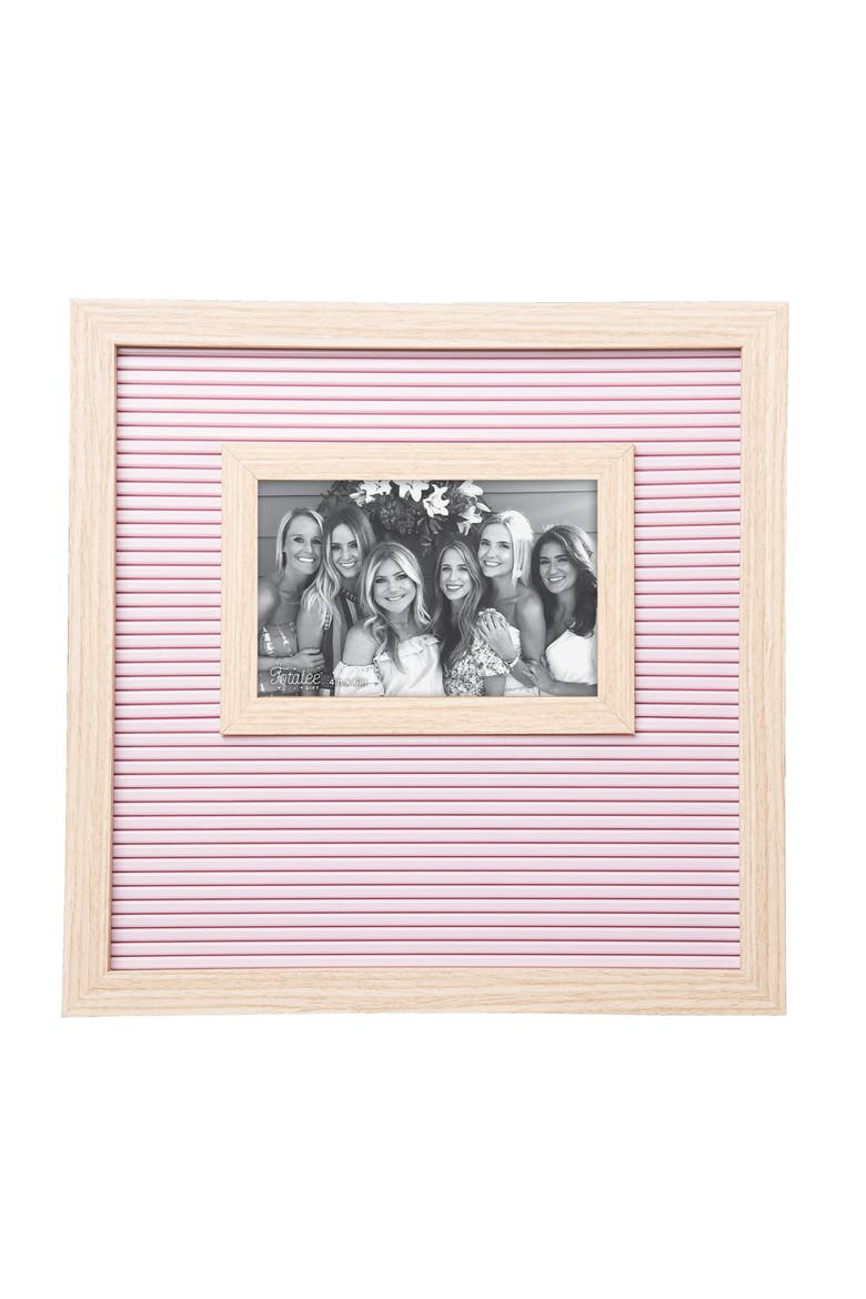 Pink Letter Board Frame Wood Pink, Main, color, Pink