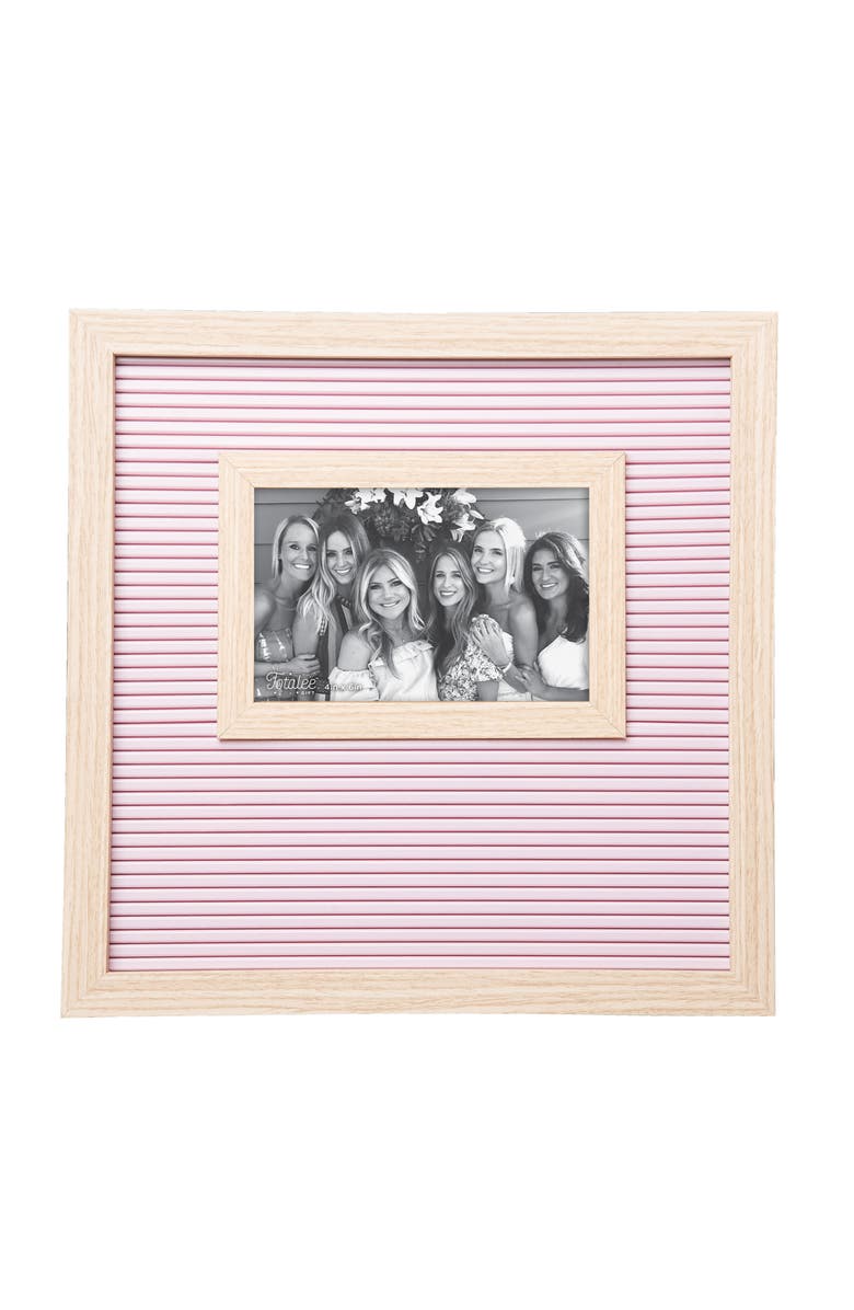 Totalee Gift Pink Letter Board Frame Wood Pink, Main, color, Pink