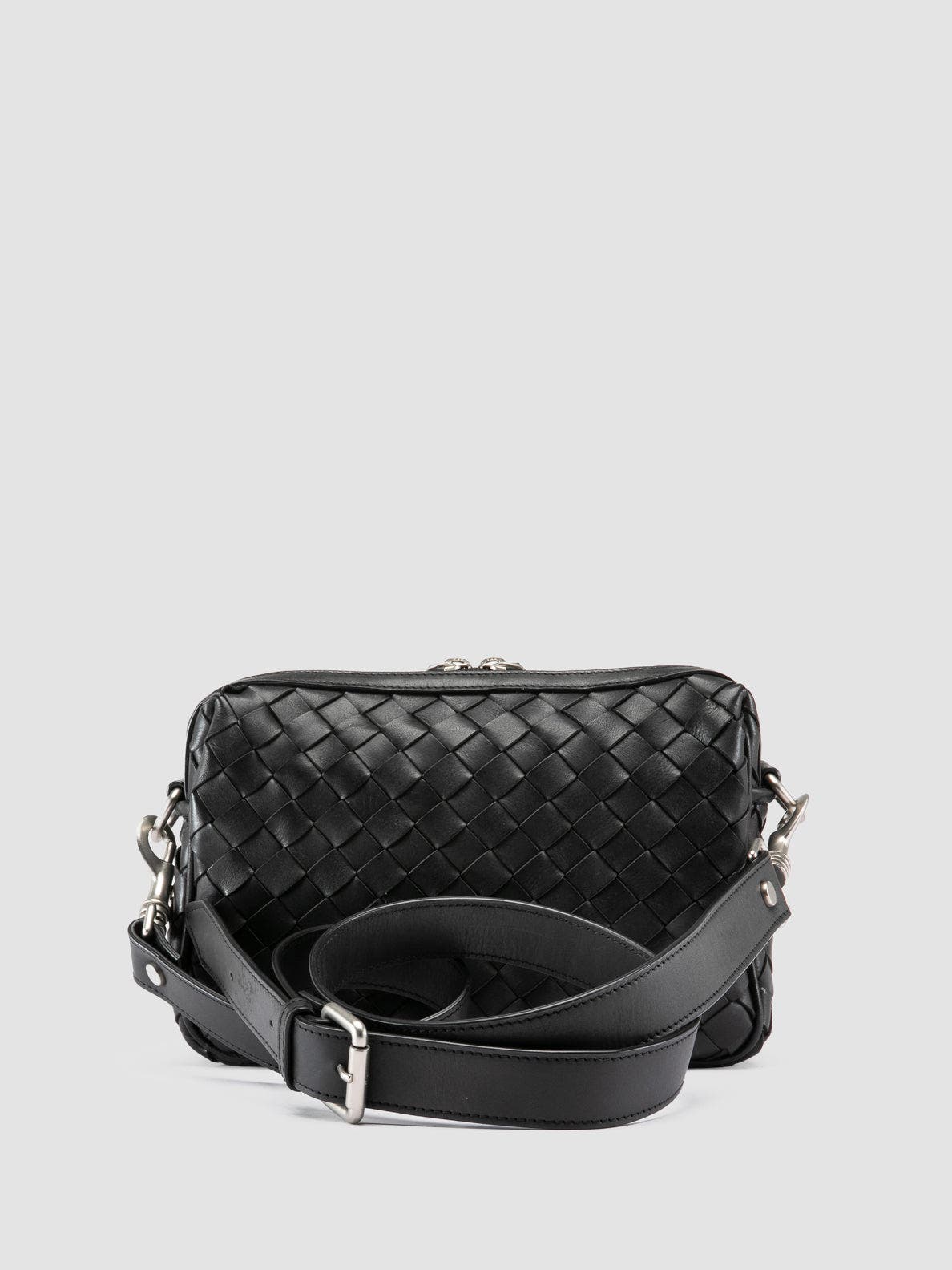 Officine Creative Armor 023 Beauty Clutch, Alternate, color, Black