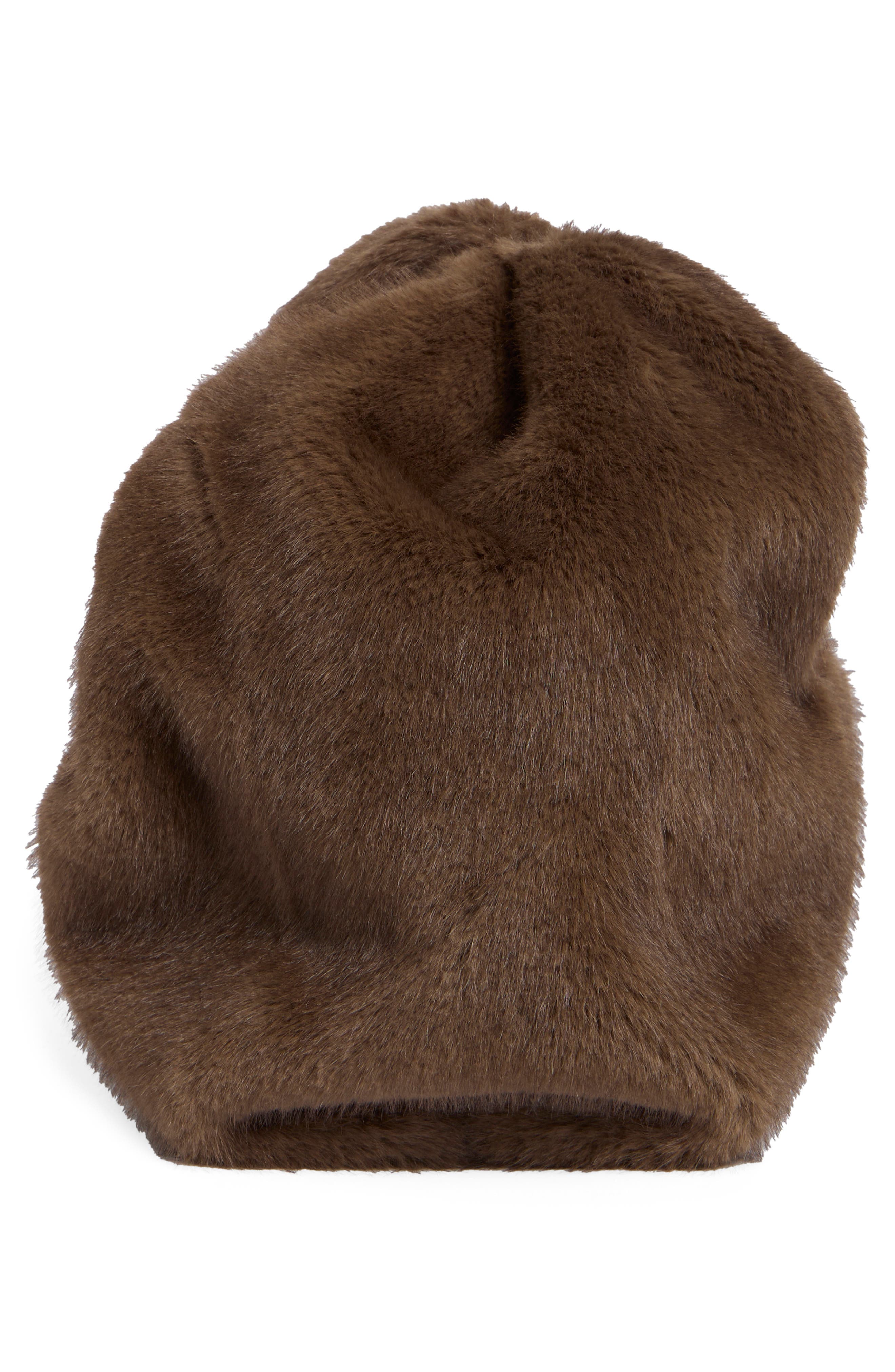 A.L.C. Simone Faux Fur Bag, Alternate, color, Brown