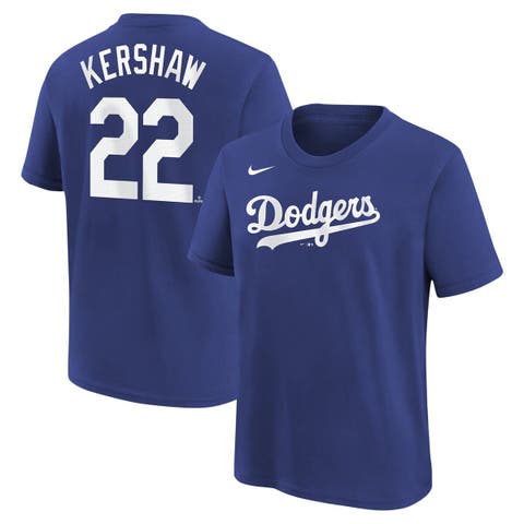 Men's Nike Clayton Kershaw Royal Los Angeles Dodgers Fuse Name & Number T-Shirt