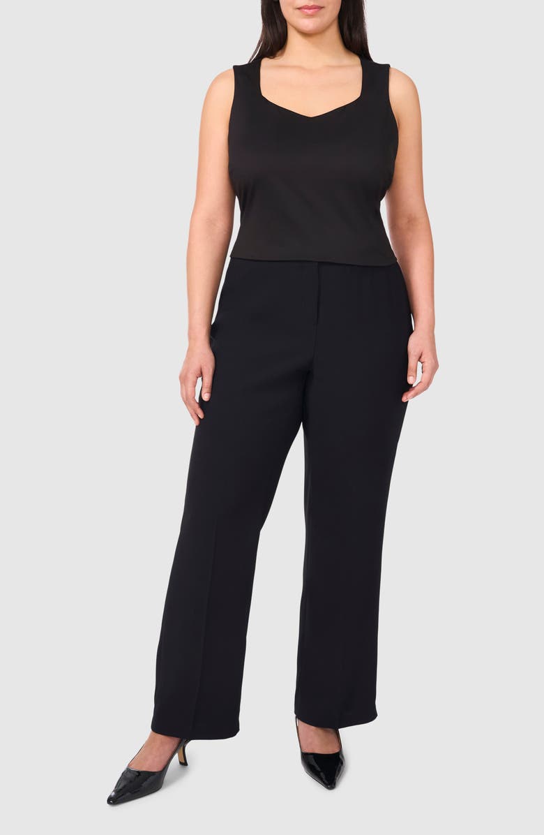 Halogen<sup>®</sup> Sleeveless Sweetheart Neck Knit Shell, Alternate, color, Rich Black