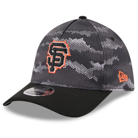 Men's New Era Black San Francisco Giants Camo 39THIRTY A-Frame Flex Hat