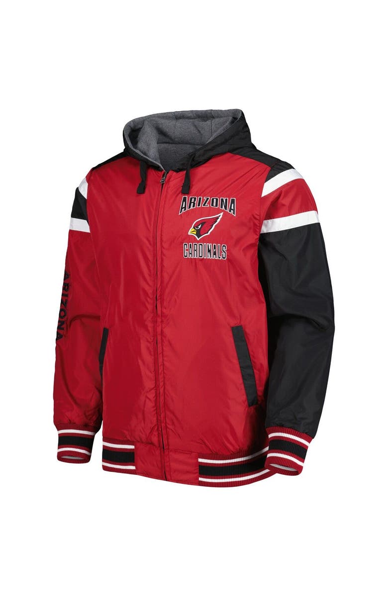 G-III SPORTS BY CARL BANKS Men's G-III Sports by Carl Banks Cardinal/Gray Arizona Cardinals Extreme Full Back Reversible Hoodie Full-Zip Jacket, Alternate, color, 