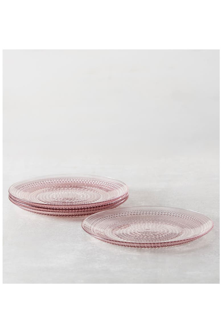 Jupiter Set of 4 Dinner Plates, Alternate, color, PINK