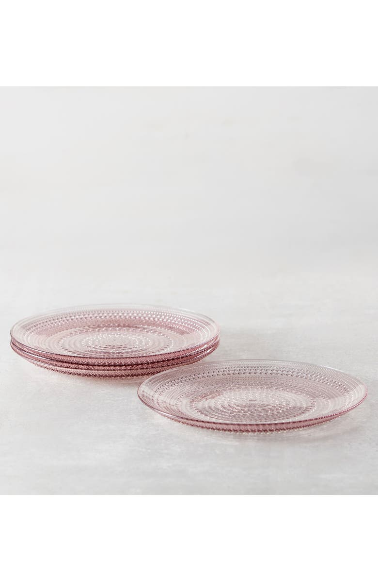 Fortessa Jupiter Set of 4 Dinner Plates, Alternate, color, Pink