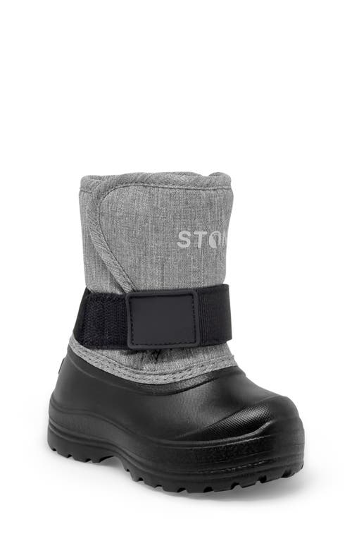 Stonz Kids' Trek Snow Boot In Heather Grey