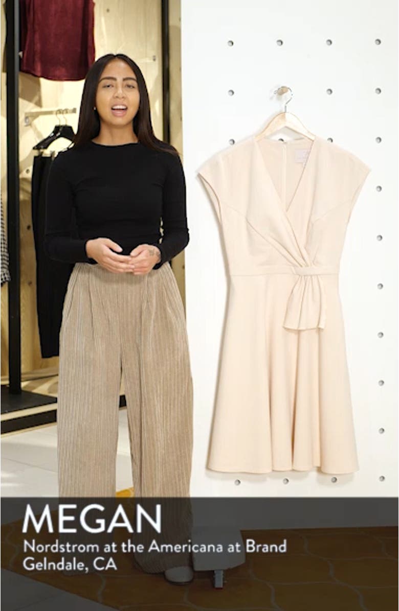 Lydia Double Face Twist Dress, sales video thumbnail