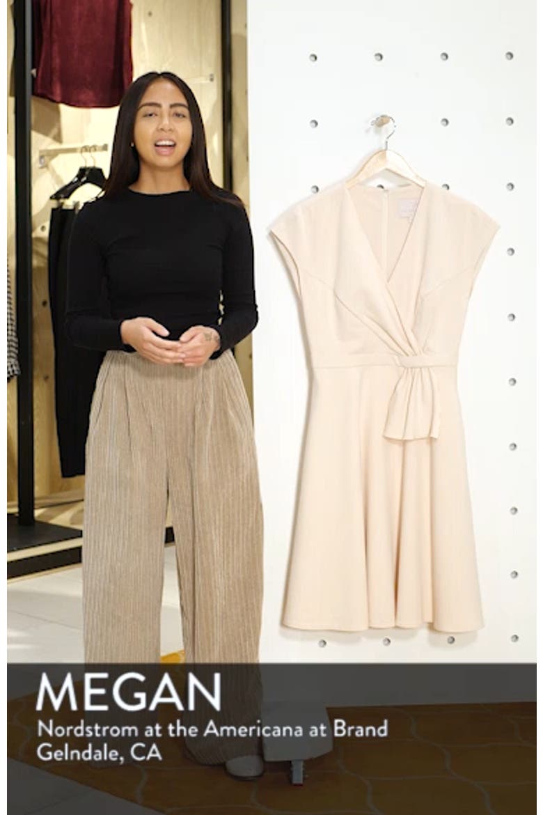 Lydia Double Face Twist Dress (Nordstrom Exclusive) video
