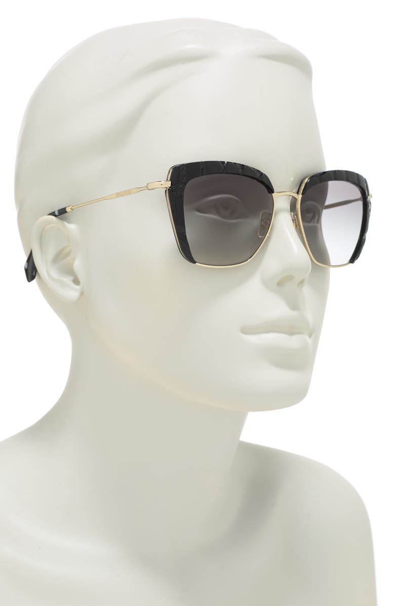Miu Miu 53mm Sunglasses, Alternate, color, Black