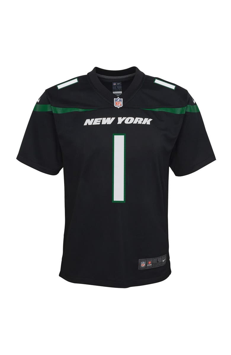 Nike Youth Nike Ahmad Sauce Gardner Black New York Jets Game Jersey, Alternate, color, 