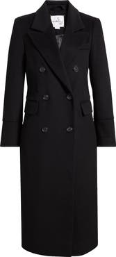 Sam Edelman Doubled Breasted Wool Blend Military Coat