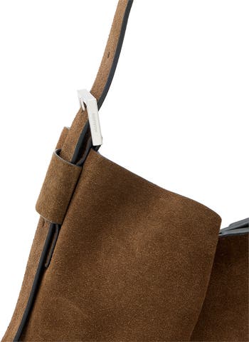 Medium Asha Suede Hobo Bag