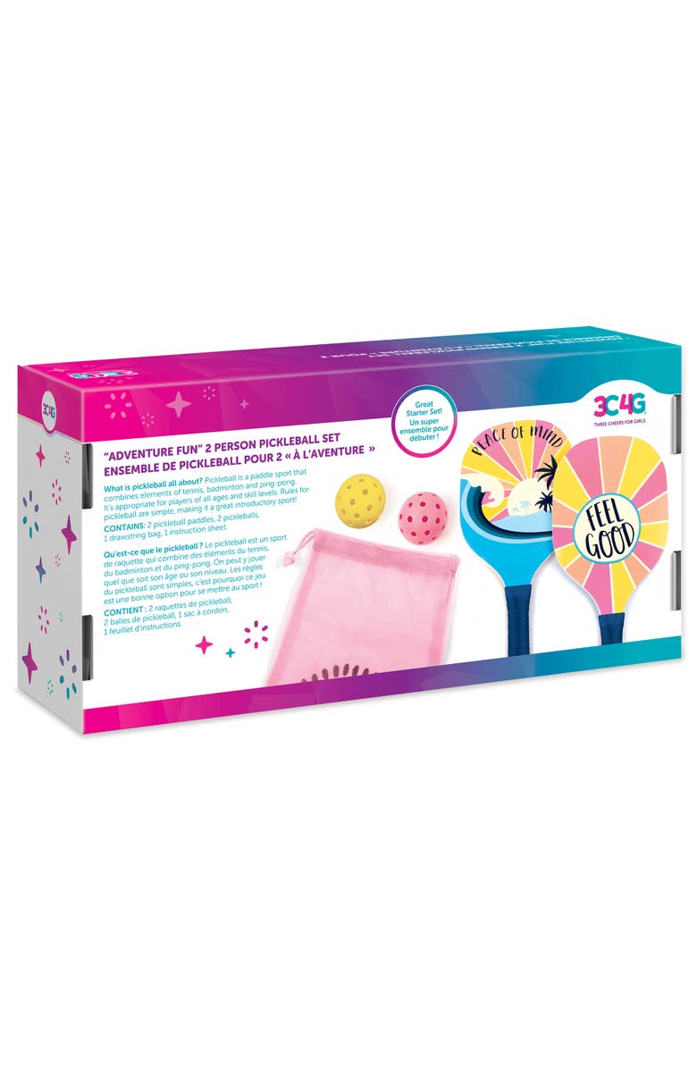3C4G Adventure Fun 2 Person Pickleball Set, Alternate, color, Multicolored