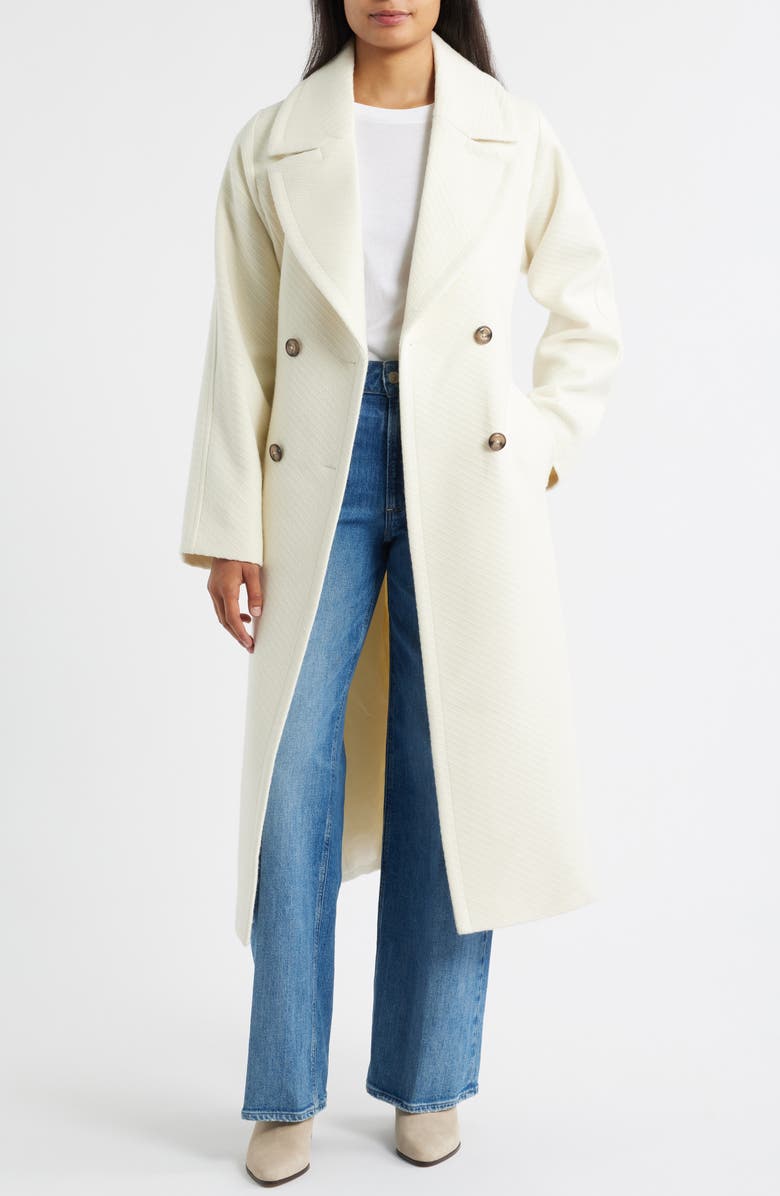 Bernardo Whitaker Twill Coat, Alternate, color, White