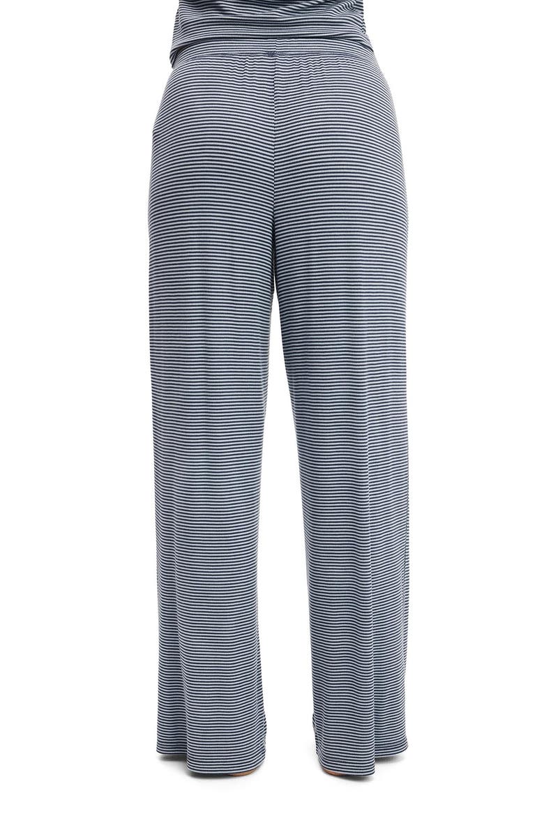 Women's Airy Soft Wide Leg Pant, Alternate, color, Steely Blue Violet Blue