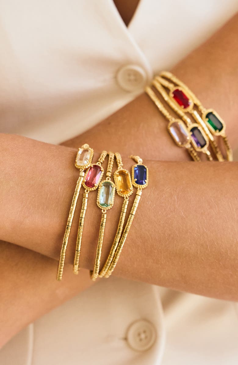 Brook and York Daphne Birthstone Bracelet, Alternate, color, Red