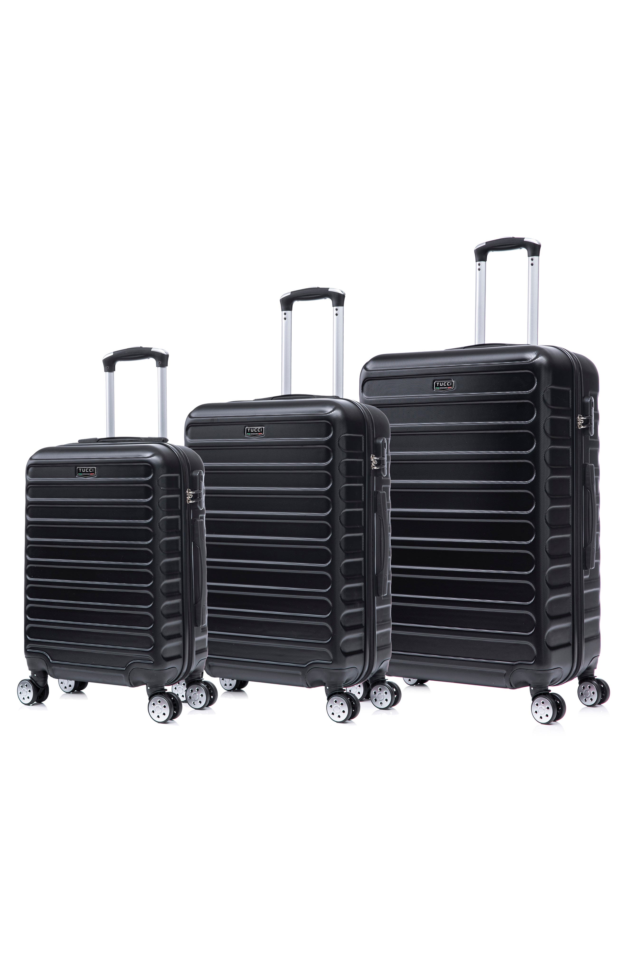 TUCCI Carravia Hardshell 3-Piece Spinner Luggage Set