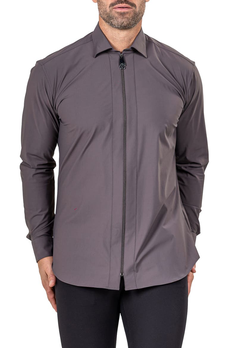 Zip Jacket, Alternate, color, BROWN