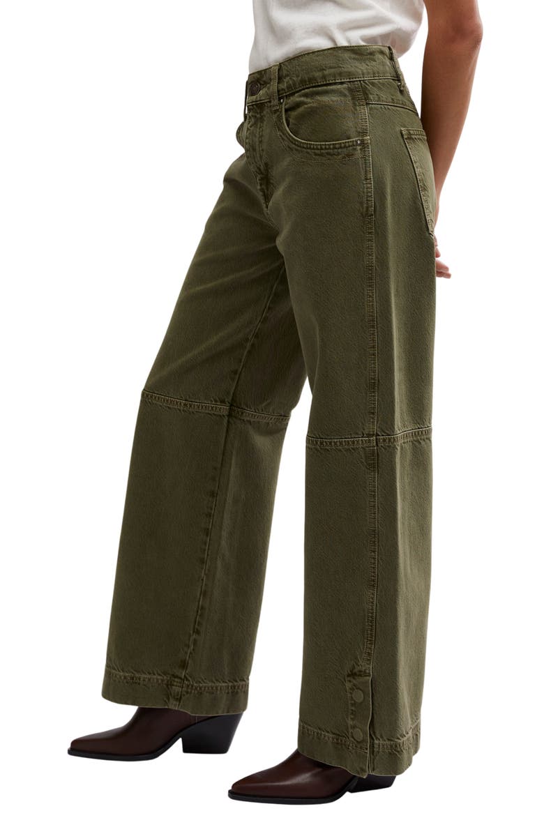 Free People Benji Relaxed Wide Leg Jeans, Alternate, color, 