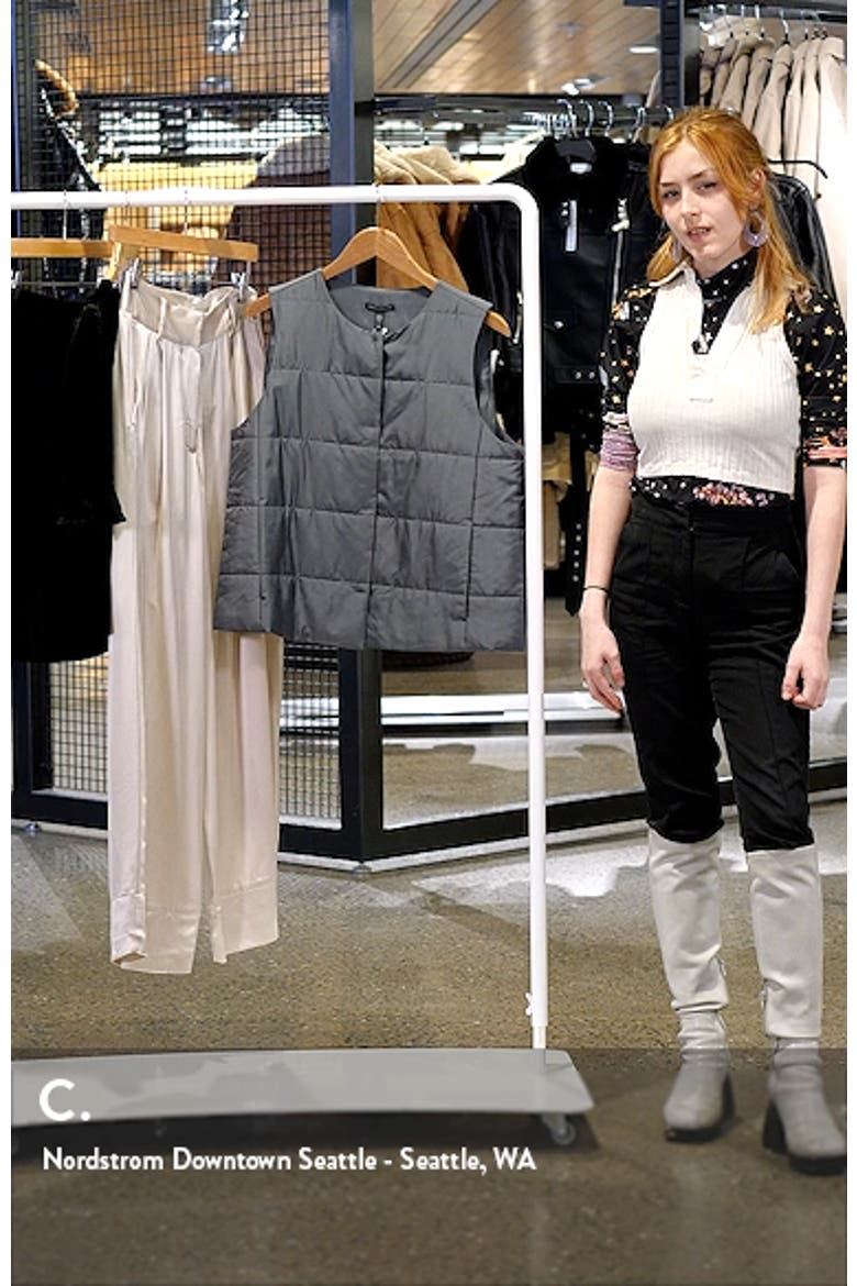 Quilted Round Neck Silk Vest video