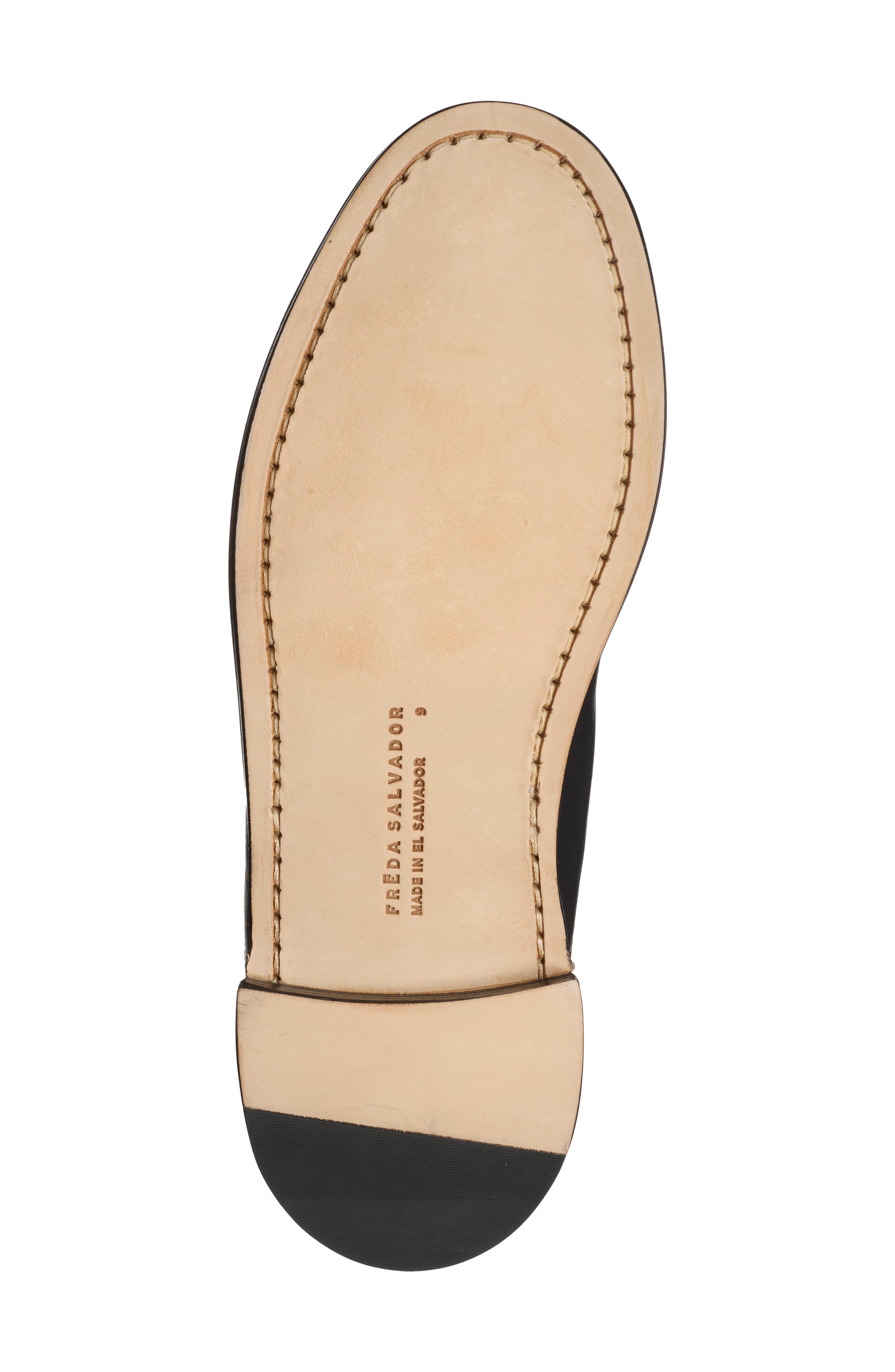 Temi Genuine Shearling Leather Flat Mule, Alternate, color, BLACK WITH SHEARLING