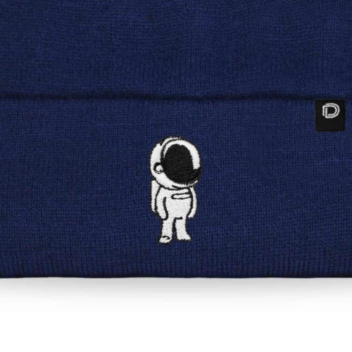 Dalix Astronaut Beanie In Navy Blue