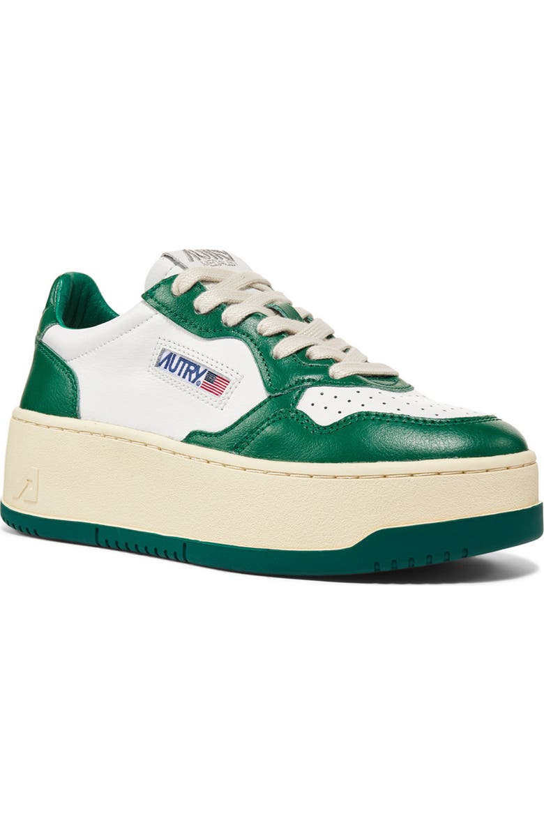 AUTRY Medalist Sneaker, Main, color, White/ Green