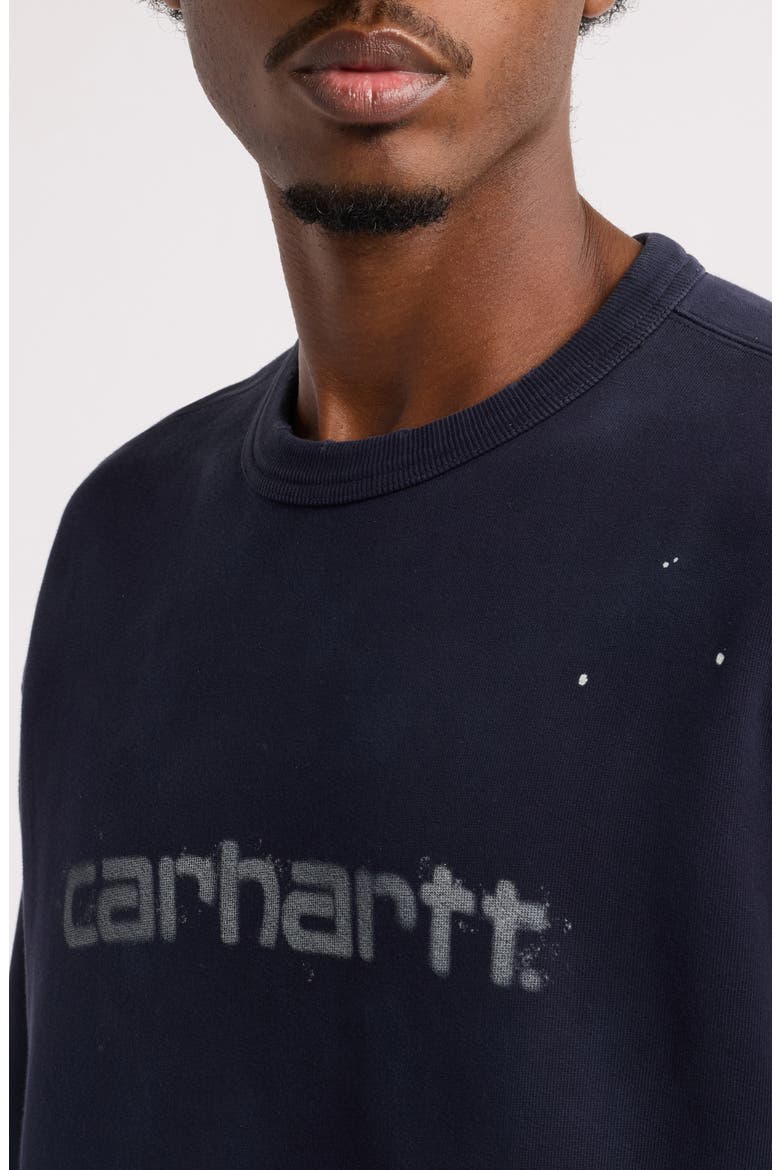 Painter Logo Sweatshirt, Alternate, color, DARK NAVY