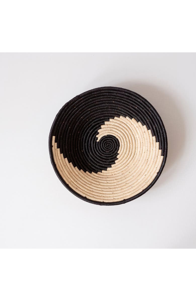 Maadili Collective Simple Spiral Basket, Main, color, Black