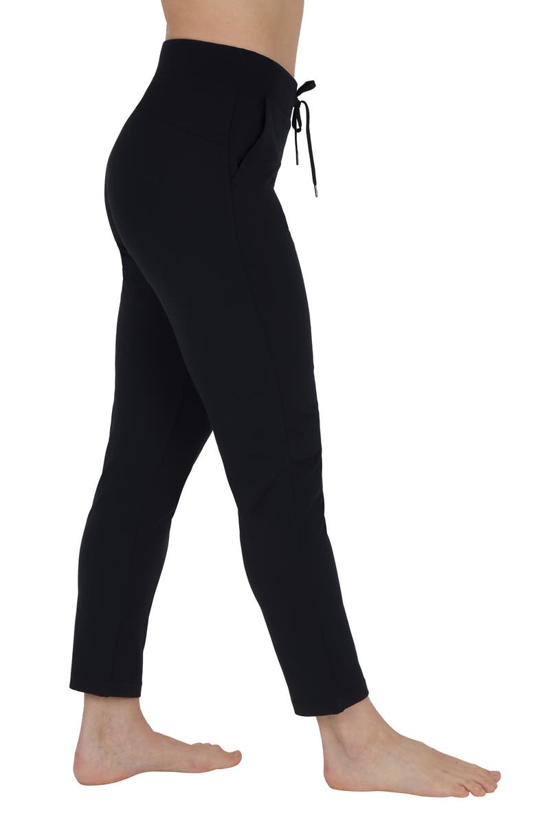 YOGALICIOUS Polarlux Avenue Pocket Straight Leg Pants, Alternate, color, Black
