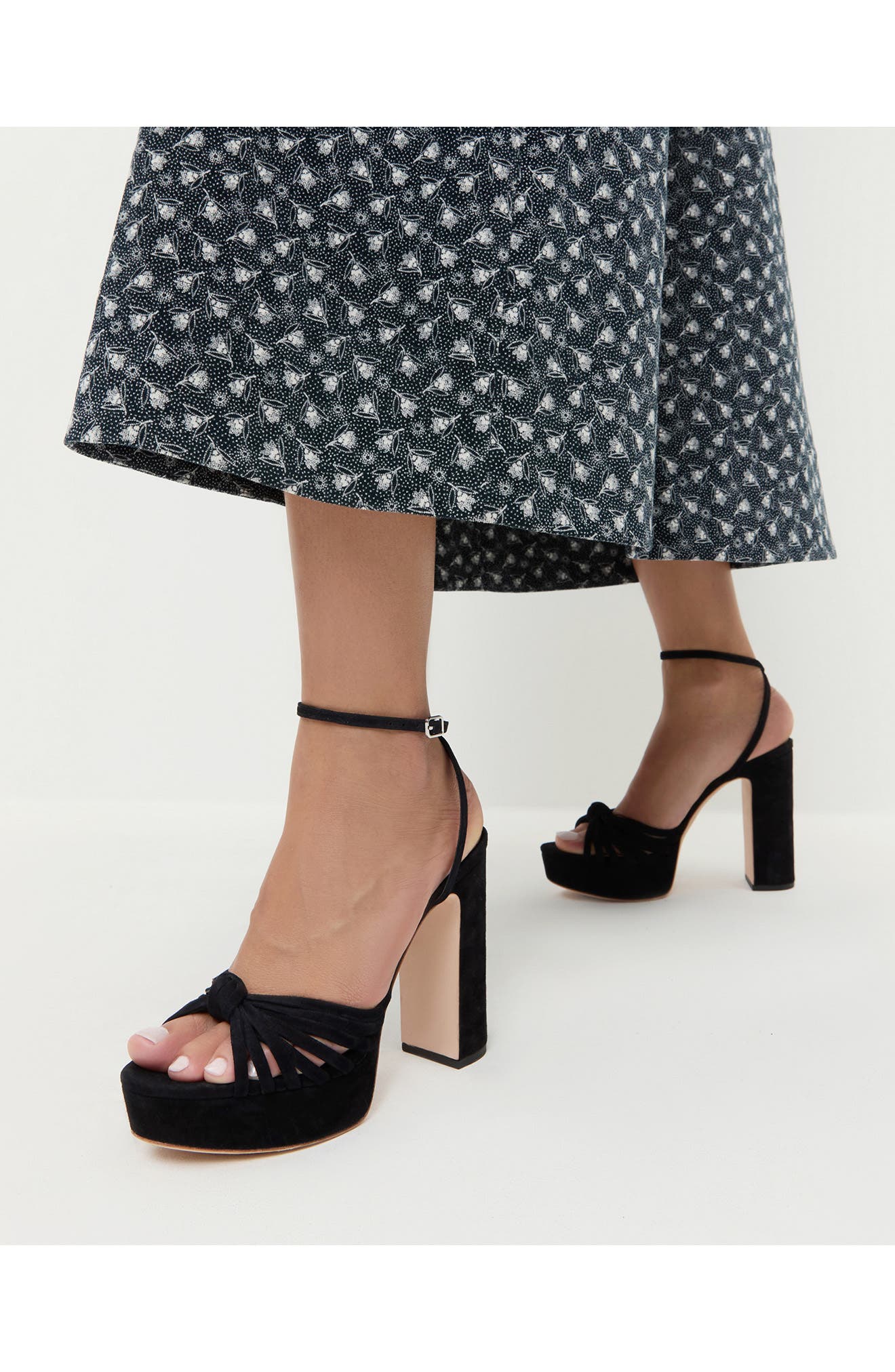 Rivka Platform Sandal, Alternate, color, BLACK