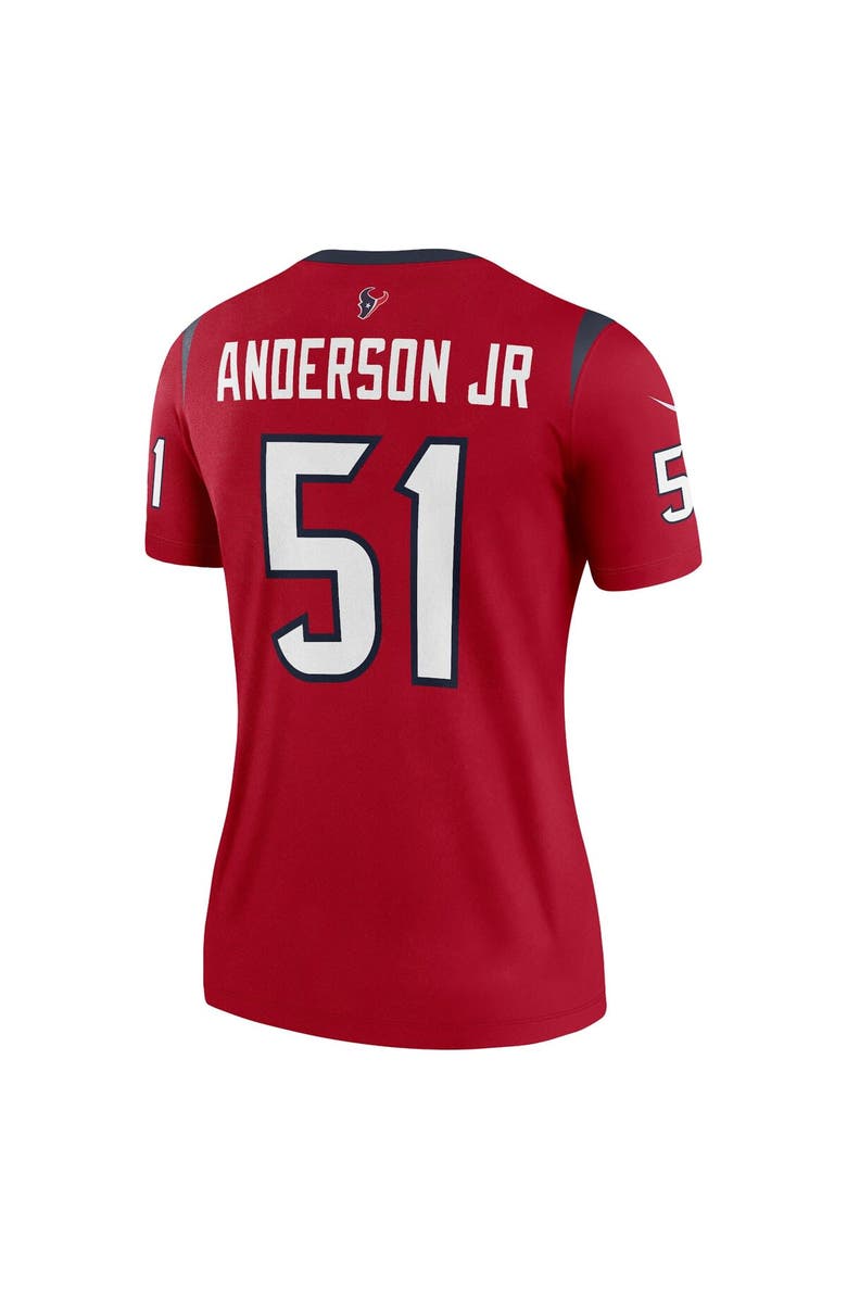 Nike Women's Nike Will Anderson Jr. Red Houston Texans  Legend Jersey, Alternate, color, 