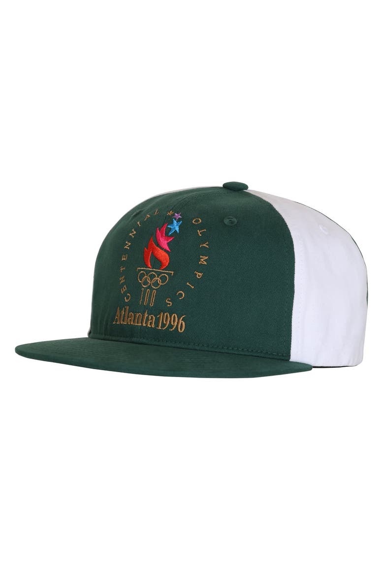 Men's Outerstuff Green/White Atlanta 1996 Summer Olympics Snapback Hat, Main, color, Green