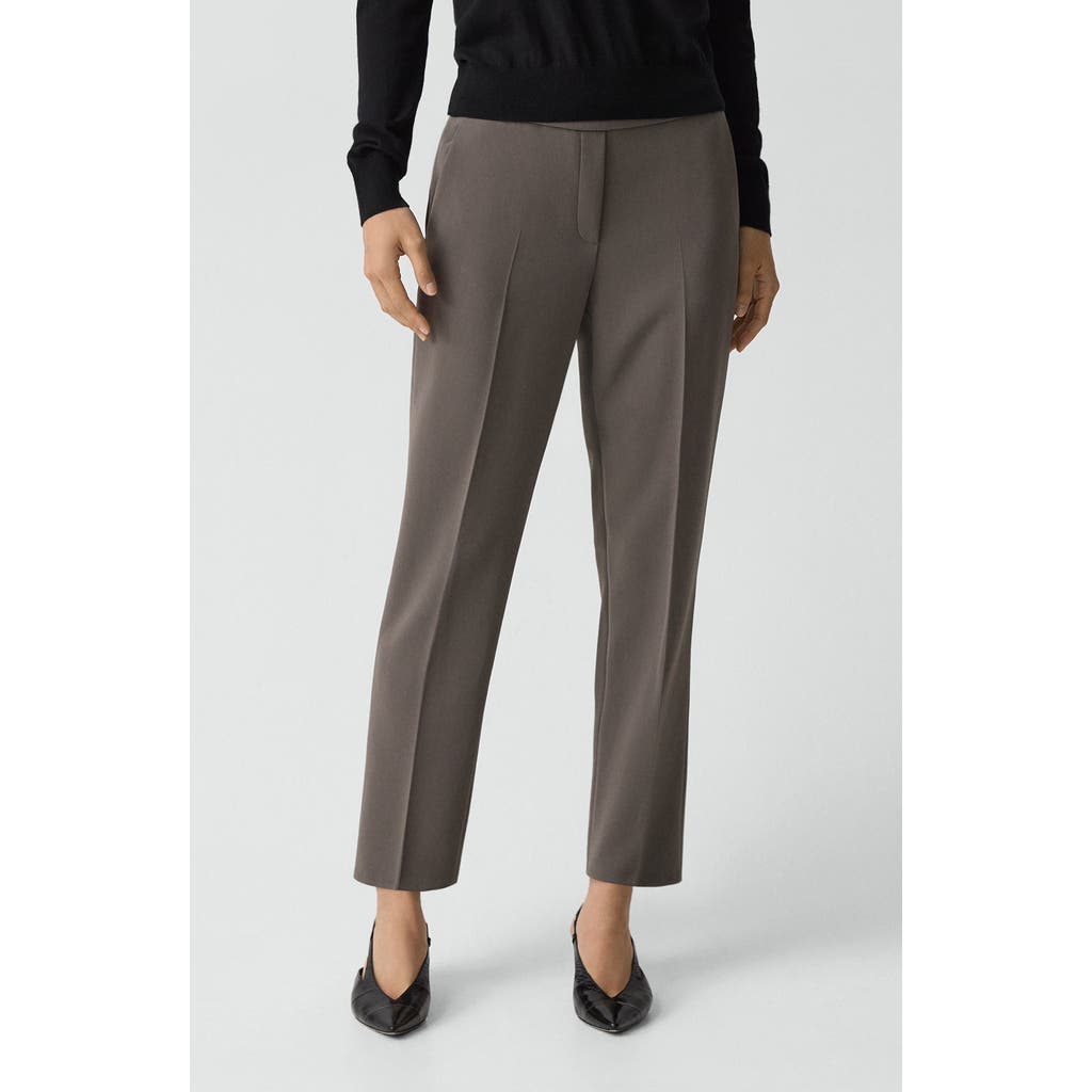 Theory Treeca Pull-on Trousers In Gray