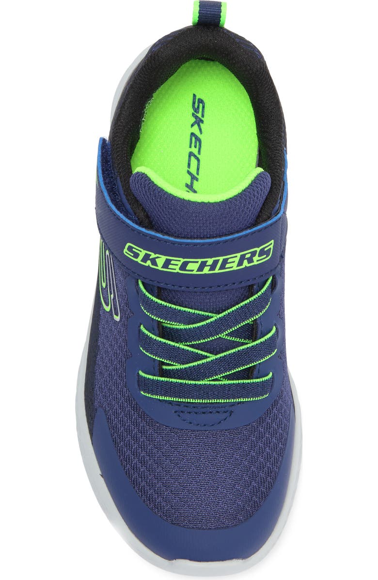 SKECHERS Kids' Microspec Max II Sneaker, Alternate, color, Navy/ Black/ Lime