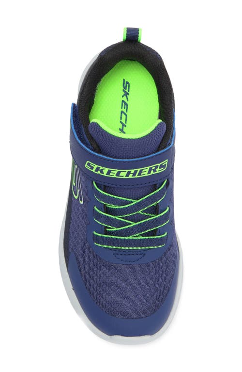 Skechers Little Boys Microspec Ii In Navy/black/lime