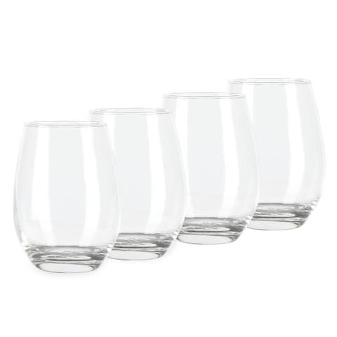 Farrow 4-Pack 18 oz Stemless Wine Glasses