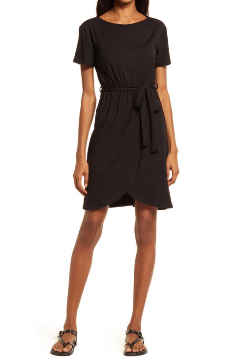 Tie Waist Tulip Dress