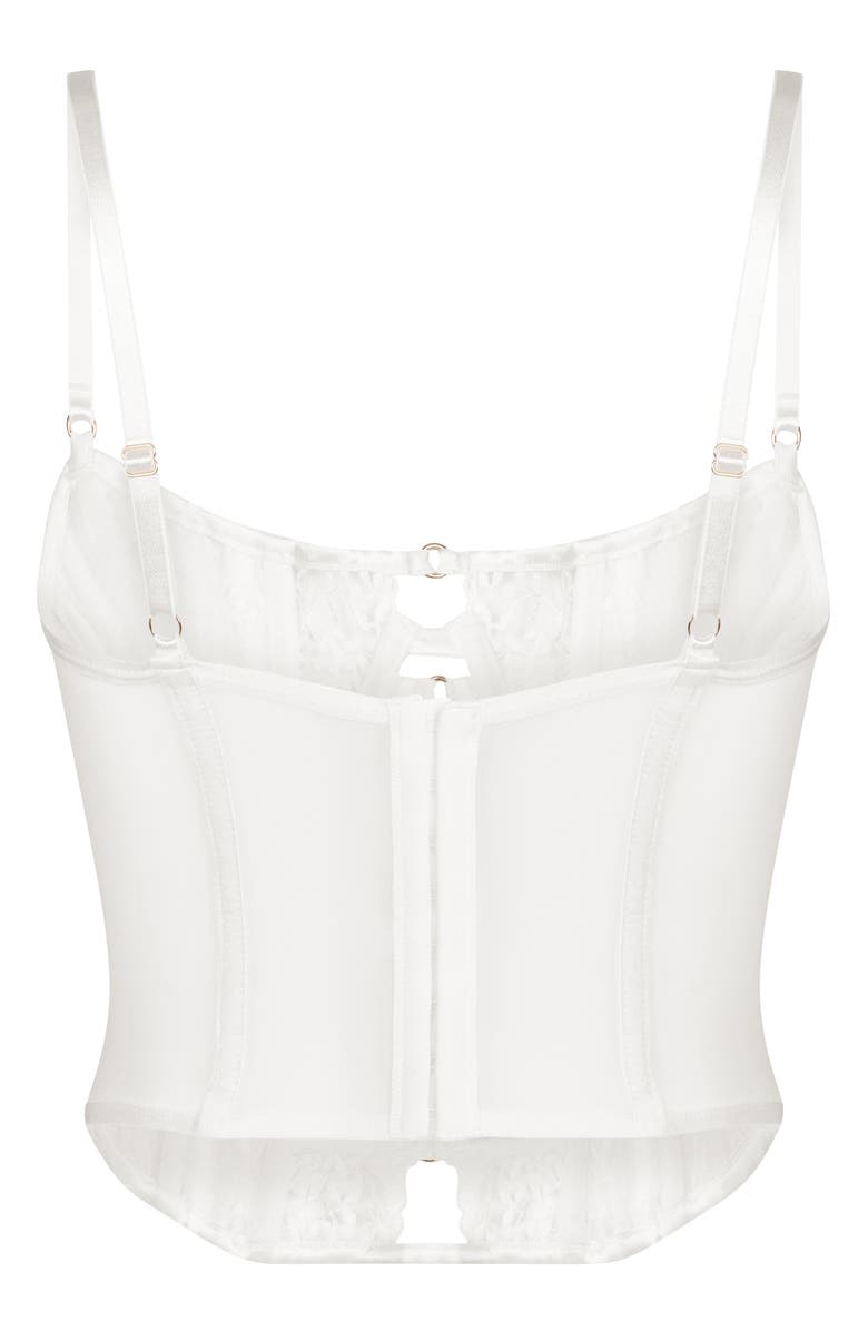Hunkemöller Kristina Up Underwire Bustier, Alternate, color, Snow White