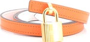 Pre-Owned Hermes Romance Reversible Belt Leather Thin