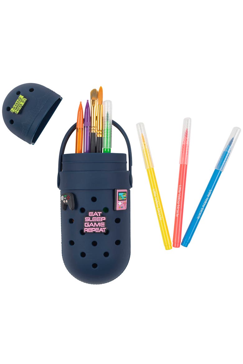 Charm Pencil Case, Alternate, color, Multicolored