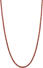 SHYMI Classic Ruby Tennis Necklace