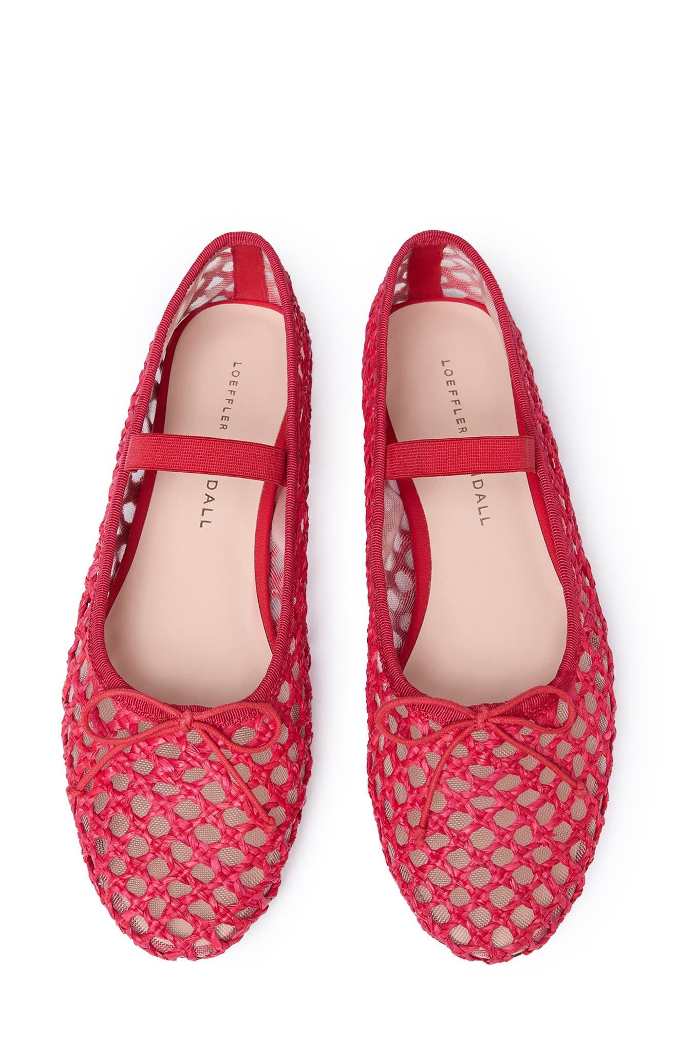 Loeffler Randall Leonie Mary Jane Ballet Flat, Alternate, color, Red